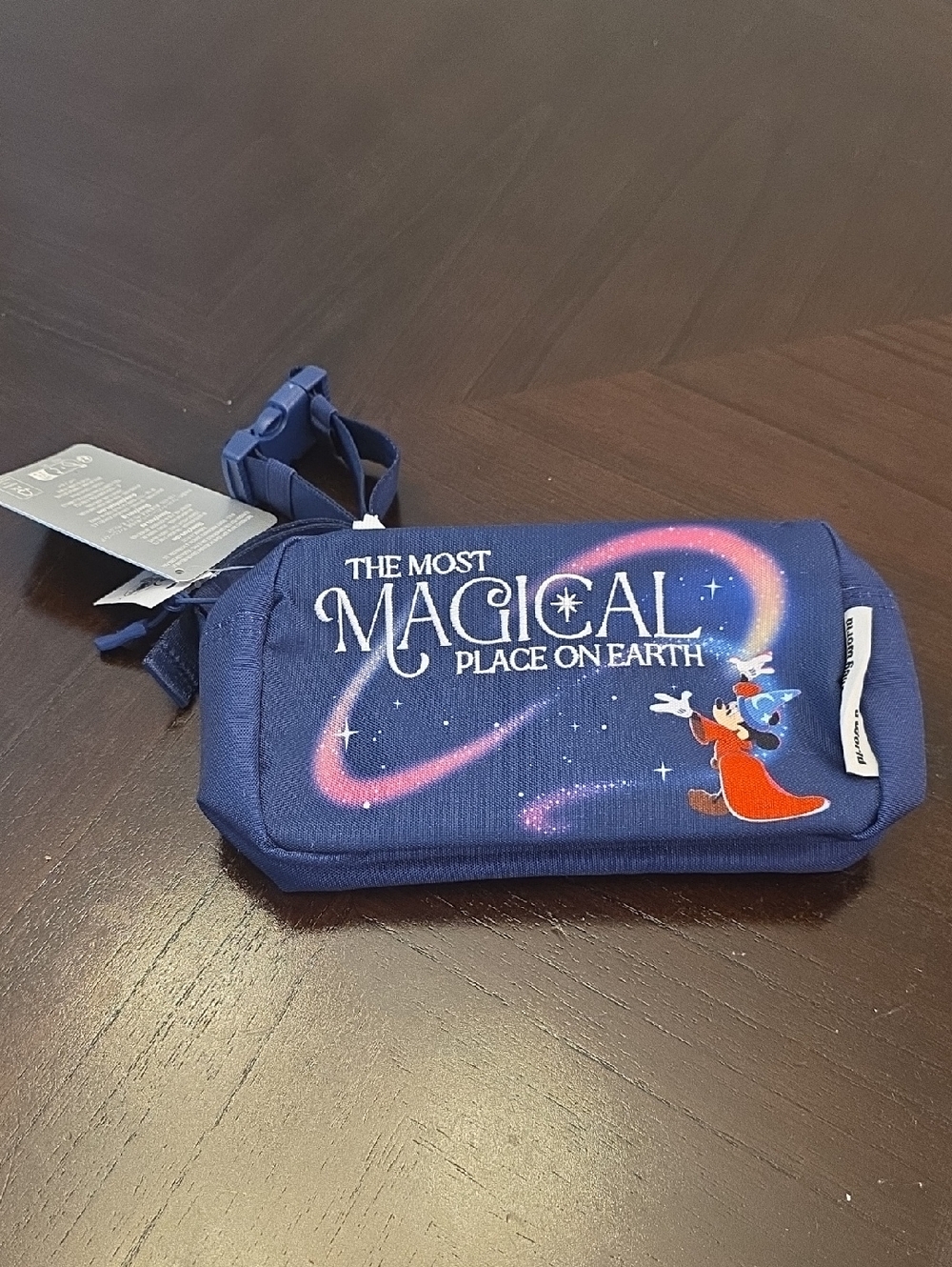 Official Disney Parks Blue 'The Most Magical Place on Earth Belt Bag